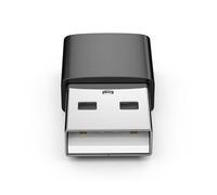 INF Adaptateur USB-A (mâle) vers USB-C (femelle) Le noir