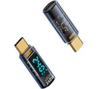 INF Adaptateur USB-C 240W avec Affichage Numérique Noir Transparent (Lot de 2)