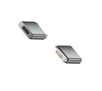 INF Adaptateur USB-C vers MagSafe 2 100W - Rechargez Votre MacBook Sans Effort - Noir Gris