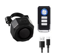 INF Alarme vélo rechargeable avec télécommande 110dB Le noir