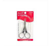 INF Alloy folding cissors with handle, mini portable fishing scissors Silver