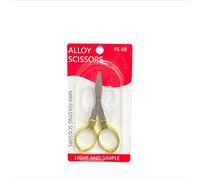 INF Alloy folding scissors with handle, mini portable fishing scissors Gold