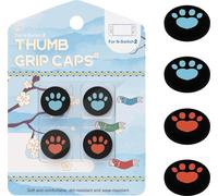 INF Améliorez votre jeu avec les bouchons en silicone Switch2 Cat Paw Blue+orange