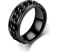 INF Anneau anti-stress avec chaîne pivotante noir 19 mm