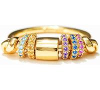 INF Anneaux anti-stress avec perles rotatives Multicolore