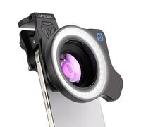 INF APEXEL APL-ZM100FL26 Kit d'objectif pour téléphone portable - Macro, zoom et lampe de poche pour une meilleure photographie mobile