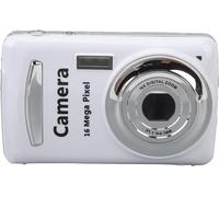 INF Appareil photo compact avec zoom optique 16x, capteur 16MP et écran LCD 2,4" blanc