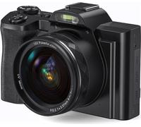 INF Appareil photo numérique 5K/48MP/zoom 16X/anti-secousse 6 axes écran 3,5 pouces WiFi