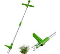 INF Arracheur de mauvaises herbes debout avec manche - Outil de désherbage de jardin