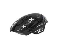 INF Autocollant de souris pour Logitech G502 - Antidérapant en polyuréthane - Noir - Ultra fin - 0,03 cm - Design prédécoupé - Installation facile - Chiffon de nettoyage inclus - Maintien ergonomique