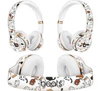 INF Autocollant élégant pour casques Beats Solo2/3/4 Blanc