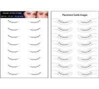 INF Autocollants de tatouage, faux cils - 8 paires HJM-008
