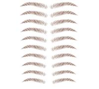 INF Autocollants de tatouage pour sourcils Marron 10 paires