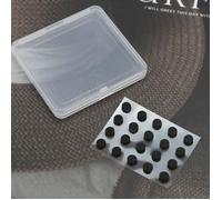 INF Autocollants Tapis Éponge Cache-LED pour Lunettes - Compatible Meta et Ray-Ban - Noir 20pcs