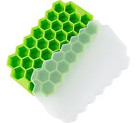 INF Bac à glaçons avec couvercle - 37 glaçons - 4 packs couleur herbe