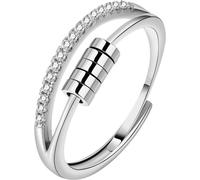 INF Bague anti-stress réglable Argent n°18 Argent 18 mm