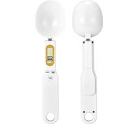 INF Balance Cuillère Alimentaire 500g/0.1g Rechargeable pour Cuisine, 3 Pièces Blanc