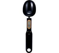 INF Balance Cuillère Alimentaire 500g/0.1g Rechargeable pour Cuisine, 3 Pièces Le noir
