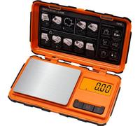 INF Balance numérique de haute précision - capacité 100 g, précision 0,01 g orange