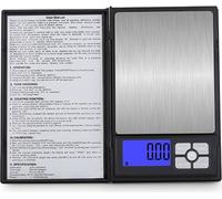 INF Balance portable pour bijoux en forme de carnet 600 g/0,01 g fonctionnant sur piles