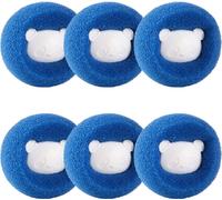 INF Balle à peluches pour lave-linge/sèche-linge 6 pcs.Lief bleu