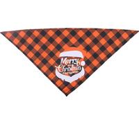INF Bandanas de Noël pour animaux de compagnie, motif à carreaux, 2 pièces Rouge