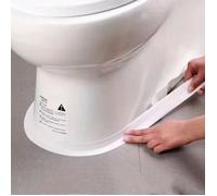 INF Bande d'étanchéité pour WC (2 rouleaux) - Ruban adhésif imperméable en PVC pour les bords de salle de bain blanc facile à inst
