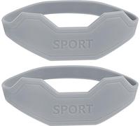 INF Bande rotulienne en silicone, paire, pour sport et activités Gris