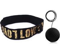 INF Bandeau avec balle réfléchissante Balle de combat avec bandeau pour l'entraînement de boxe Bandeau de boxe noir M