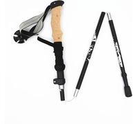 INF Bâtons de randonnée, bâtons de trekking pliables avec poignée en liège, réglables 115-135cm, aluminium 7075, pour le trekking, la randonnée