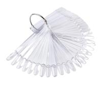 INF Bâtons d'échantillon de couleur pour les ongle pack de 50 Transparent