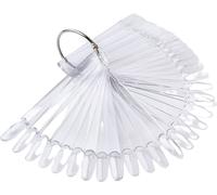 INF Bâtons d'échantillon de couleur pour les ongle, pack de 50 Transparent