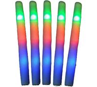 INF Bâtons Lumineux LED en Mousse Colorée - Ambiance Festive, Lot de 10