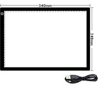 INF Bloc lumineux de traçage, boîte à lumière de tableau de copie LED de traçage A4