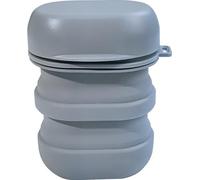 INF Boîte à savon de voyage pliable et multifonctionnelle avec égouttoir Gris