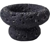 INF Bol d'alimentation surélevé en ciment pour reptiles, 11,5cm, 1 pièce Le noir