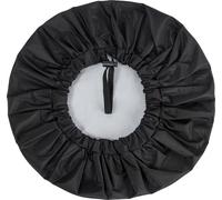 INF Bonnet de douche réglable de couleur unie pour les soins capillaires d'été Noir