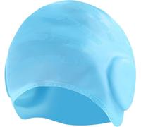INF Bonnet de natation en silicone avec protection auditive