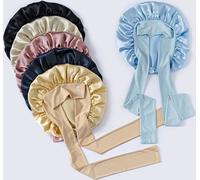 INF Bonnet de nuit en 100% soie de mûrier Champagne