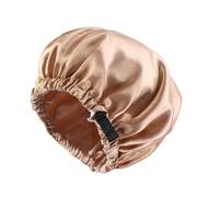 INF Bonnet de nuit réglable en satin Or