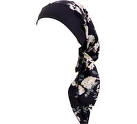 INF Bonnet Turban Élastique en Polyester avec Bande Large - Confort et Style Noir + Jaune