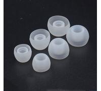 INF Bouchon d'oreilles en silicone pour écouteurs 4,5-6 mm 3 tailles 15 paires Transparent
