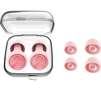 INF Bouchons d'oreille antibruit à motif ondulé pour un sommeil paisible Rose