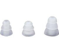 INF Bouchons d'oreille en silicone pour 4-4.5mm, 3 tailles Transparent