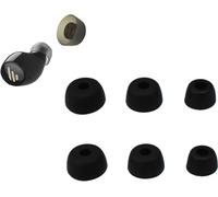 INF Bouchons d'oreilles en silicone pour Jabra Elite 75t/ 65t/ Active/Sport Evolve Le noir