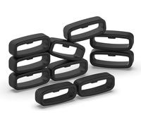 INF Boucle pour bracelets de montre de 20 mm de large, paquet de 10 Le noir