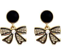 INF Boucles d'oreilles avec noeud 1 paire noir