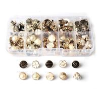 INF Boutons pour travaux manuels, couture, paquet de 100 Multicolore Model 3