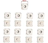 INF Boutons pression magnétiques pour couture, 18 mm (pack de 10) Argent