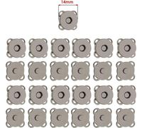 INF Boutons pression magnétiques pour couture, 18 mm (pack de 10) Le noir